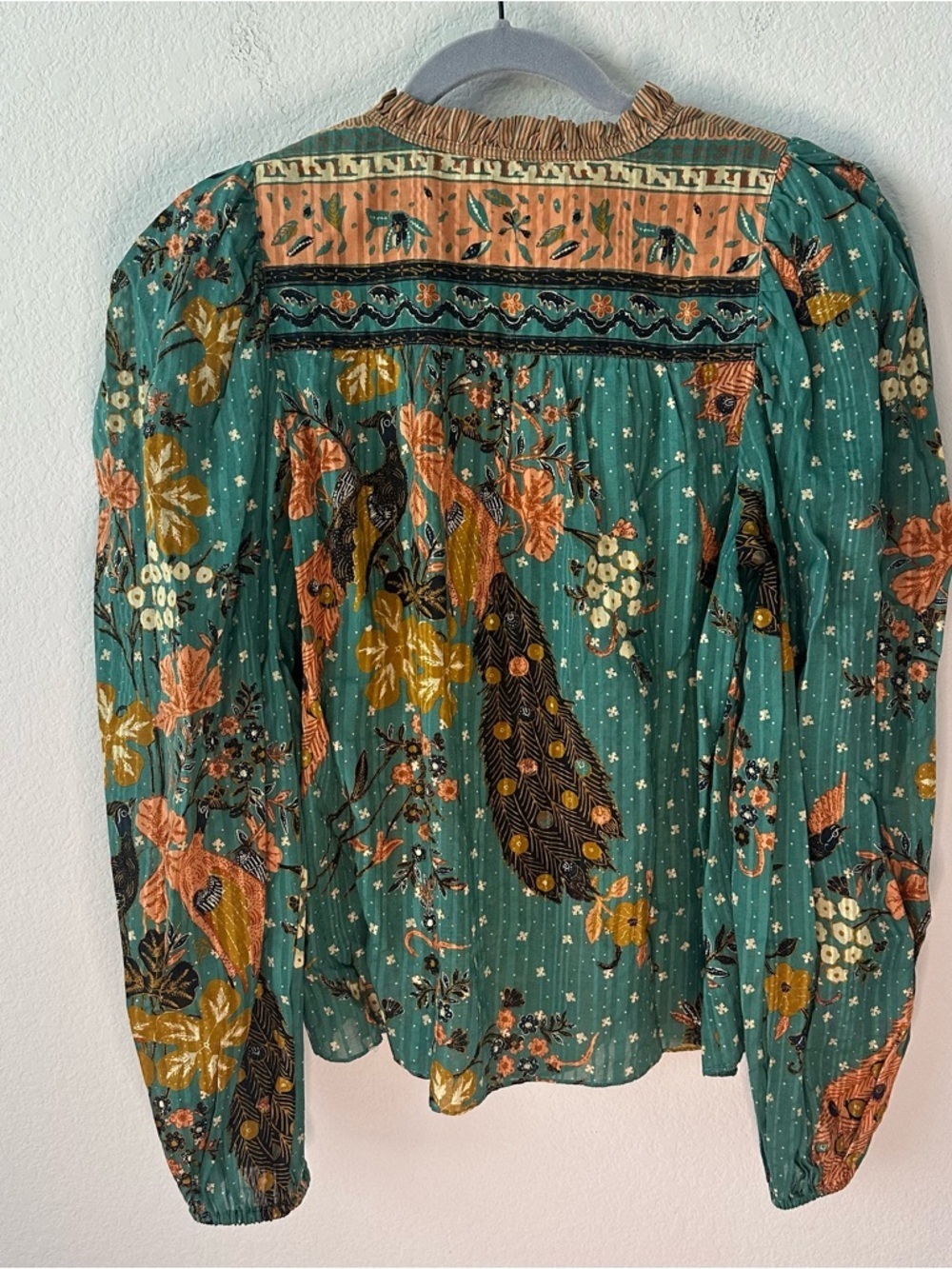 ULLA JOHNSON Hummingbird Rana Blouse SZ US 2 - Picture 6 of 6